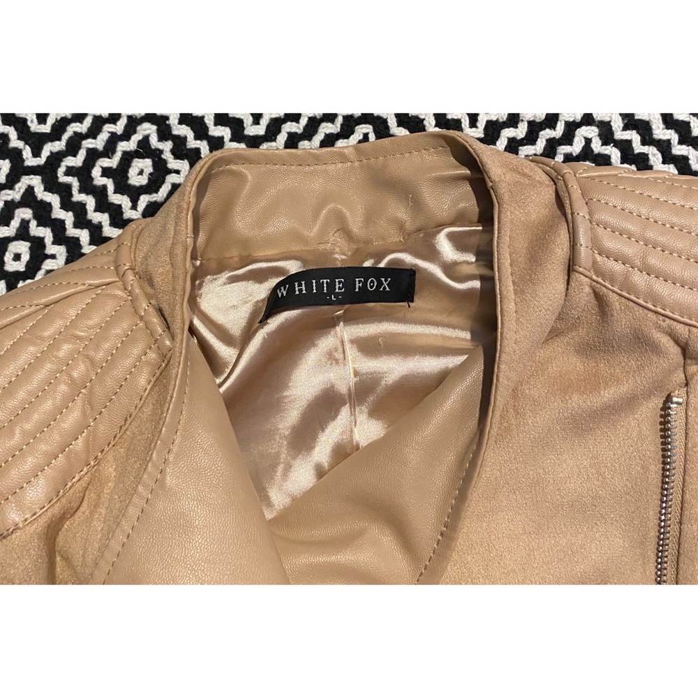 HP🎉 + White Fox Boutique Nude Bessy Biker Jacket - Picture 12 of 16